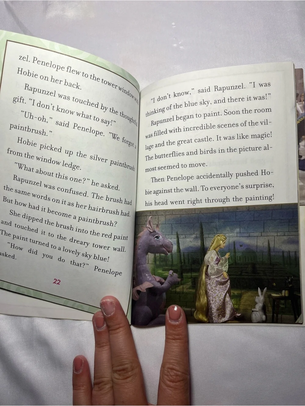 Vintage 2002 Barbie as Rapunzel Chapter Book PB 1st Edition Scholastic Princess